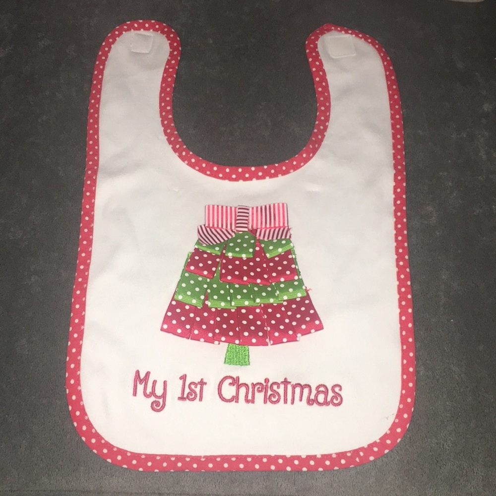 Baby’s 1st Christmas bib